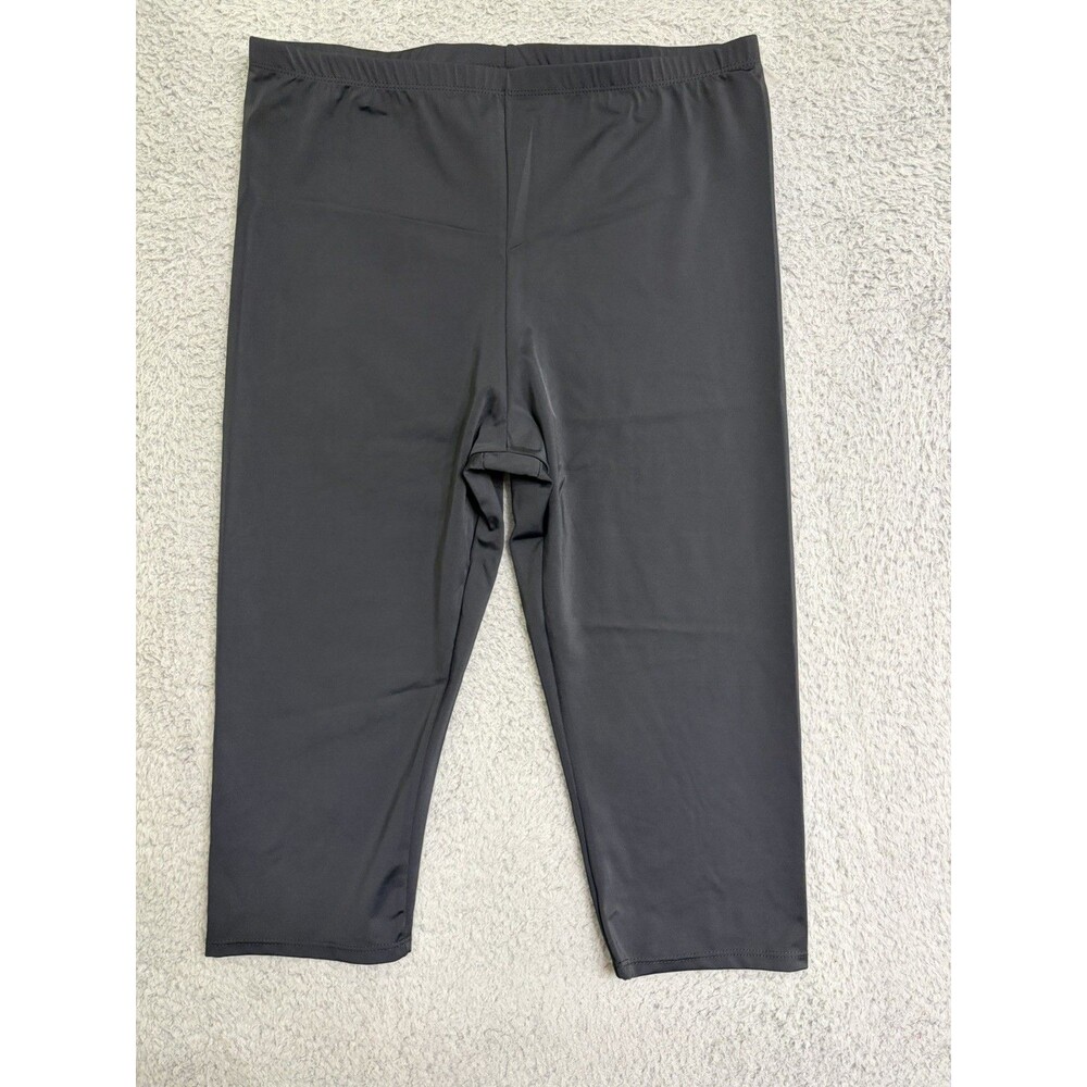 NWT Black Womens Swimsuits For All Chlorine Resistant Swim Capri Size 18